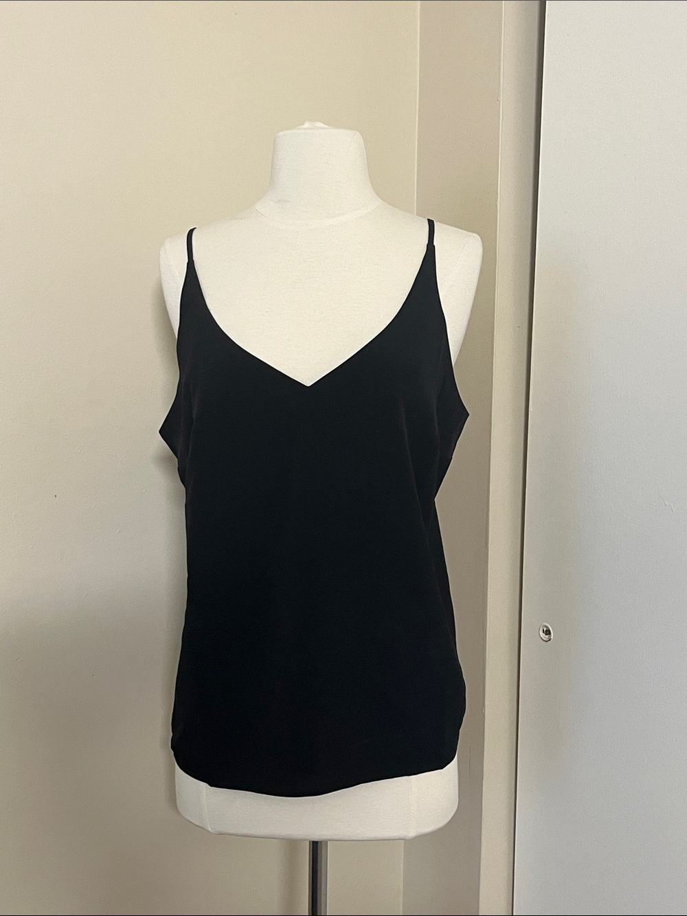 Banana Republic Black V-Neck Spaghetti Strap Camisole
